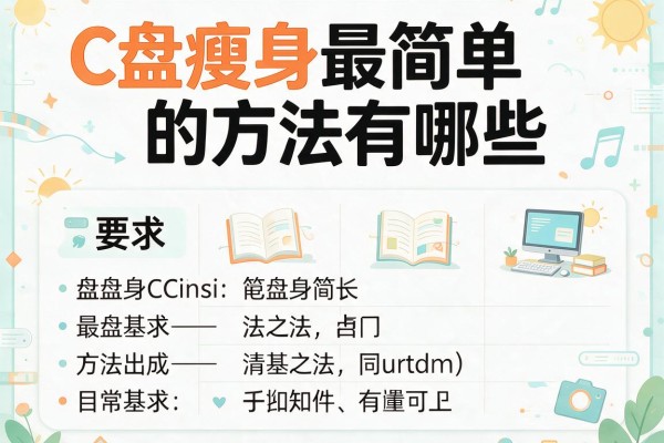 C盘瘦身最简单的方法有哪些？