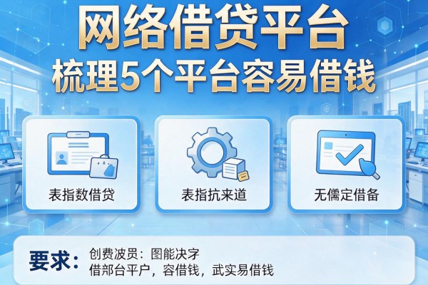 网络借贷平台，梳理5个平台容易借钱