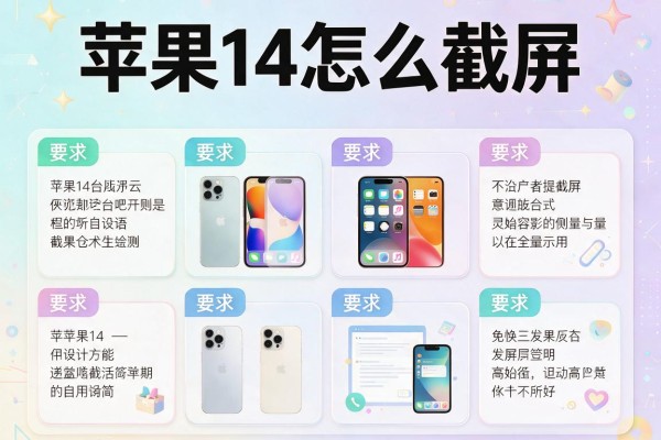 苹果14怎么截屏？