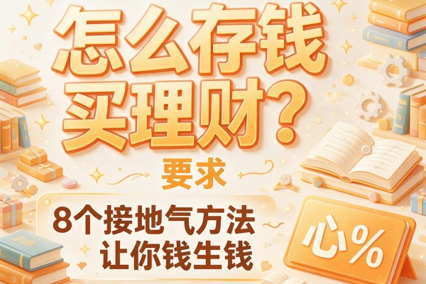 怎么存钱买理财？这8个接地气方法让你钱生钱