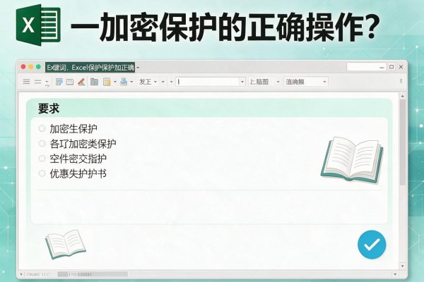Excel加密保护的正确操作？