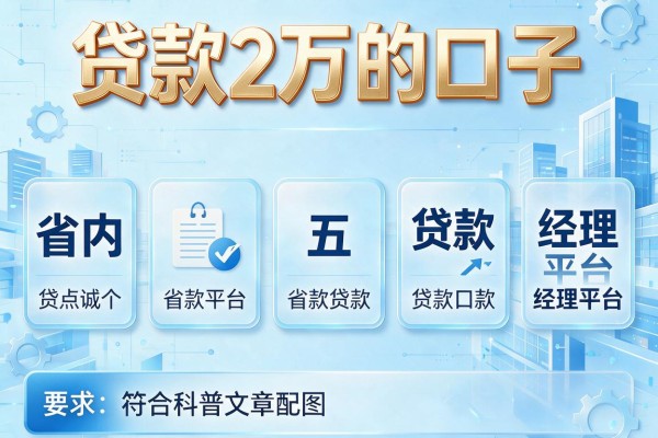 贷款2万的口子，省内五个贷款经理平台