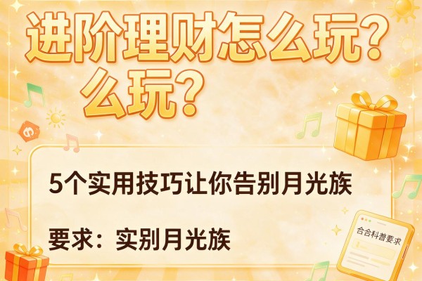 进阶理财怎么玩？5个实用技巧让你告别月光族