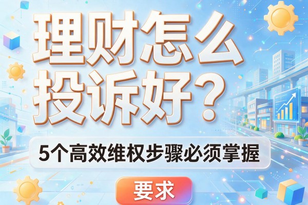 理财怎么投诉好？5个高效维权步骤必须掌握