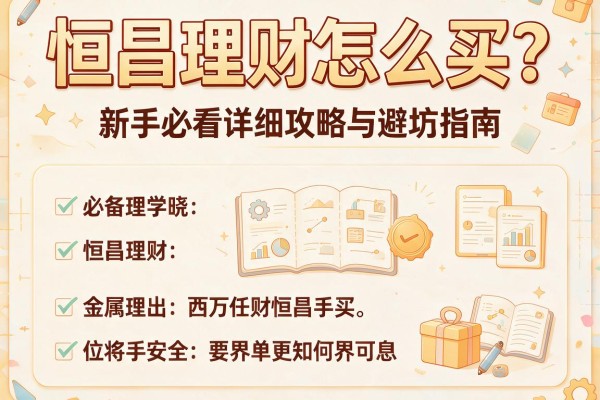 恒昌理财怎么买？新手必看详细攻略与避坑指南