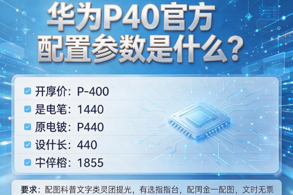 华为P40官方配置参数是什么？