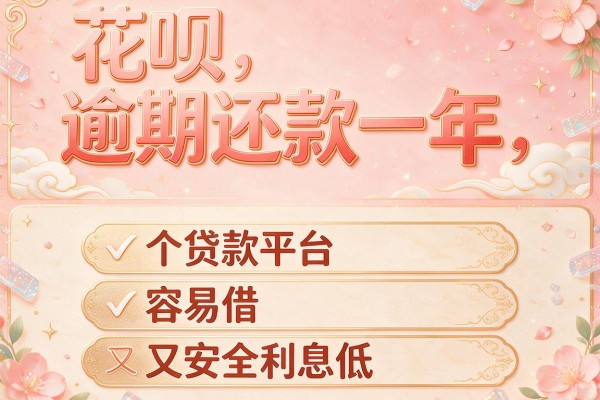 花呗逾期还款一年，介绍五个贷款平台容易借又安全利息低
