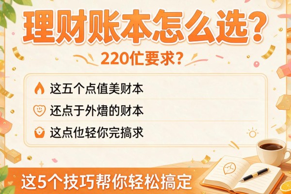 理财账本怎么选？这5个技巧帮你轻松搞定！