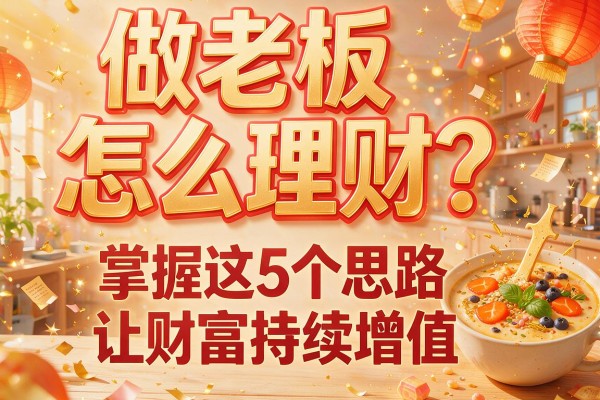 做老板怎么理财？掌握这5个思路让财富持续增值