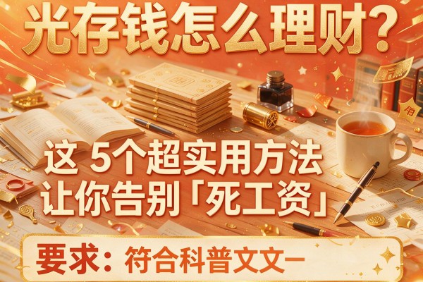 光存钱怎么理财？这5个超实用方法让你告别「死工资」
