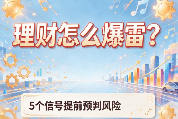 理财怎么爆雷?5个信号提前预判风险