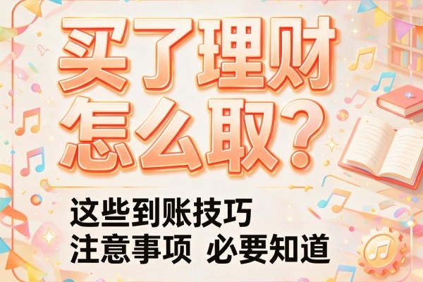 买了理财怎么取？这些到账技巧和注意事项必须知道