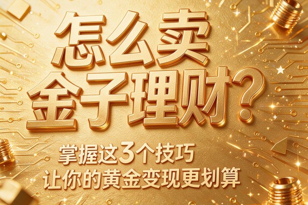 怎么卖金子理财？掌握这3个技巧让你的黄金变现更划算
