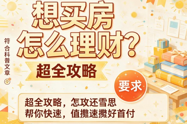 想买房怎么理财？超全攻略帮你快速攒够首付