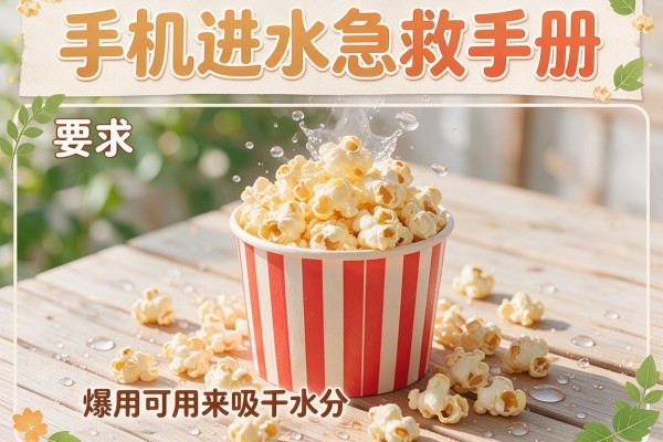 手机进水急救手册 爆米花可用来吸干水分