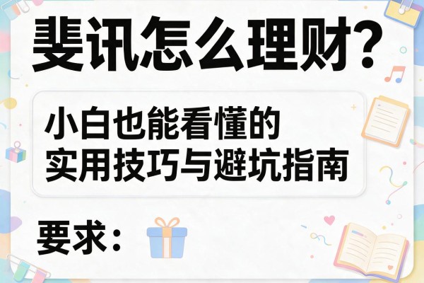 斐讯怎么理财？小白也能看懂的实用技巧与避坑指南