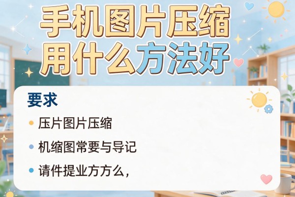 手机图片压缩用什么方法好？
