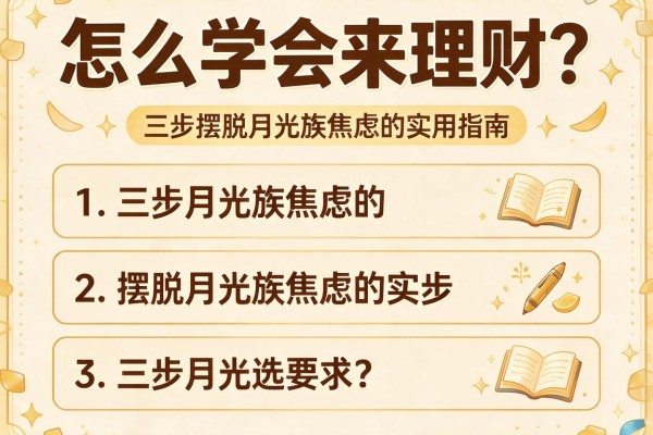 怎么学会来理财？三步摆脱月光族焦虑的实用指南
