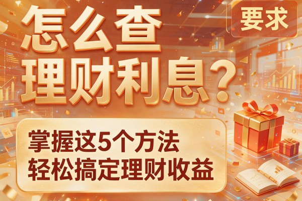 怎么查理财利息？掌握这5个方法轻松搞定理财收益