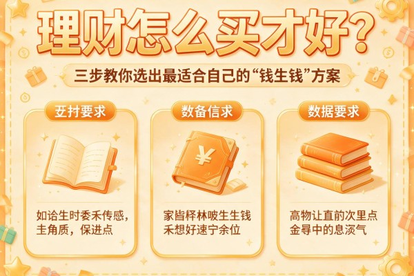 理财怎么买才好？三步教你选出最适合自己的“钱生钱”方案