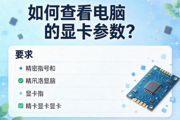 如何查看电脑的显卡参数？