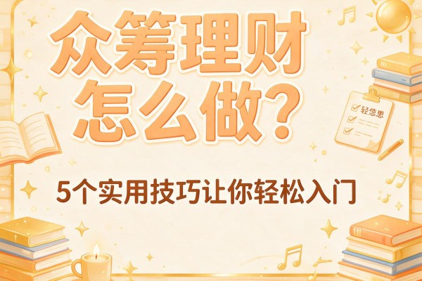 众筹理财怎么做？5个实用技巧让你轻松入门