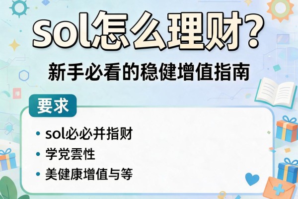 sol怎么理财？新手必看的稳健增值指南