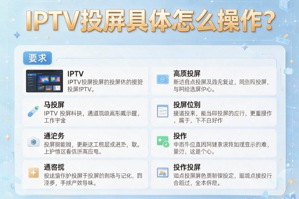 IPTV投屏具体怎么操作?