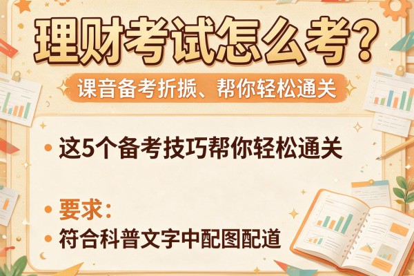 理财考试怎么考？这5个备考技巧帮你轻松通关