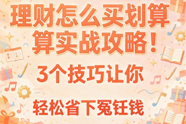 理财怎么买划算实战攻略：3个技巧让你轻松省下冤枉钱！