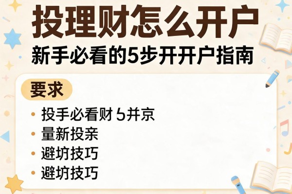 投理财怎么开户:新手必看的5步开户指南与避坑技巧