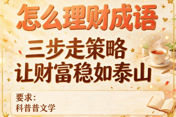 怎么理财成语：三步走策略让财富稳如泰山