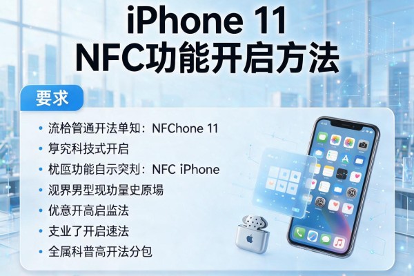 iPhone 11 NFC功能开启方法