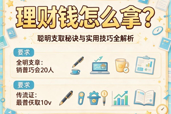 理财钱怎么拿？聪明支取秘诀与实用技巧全解析