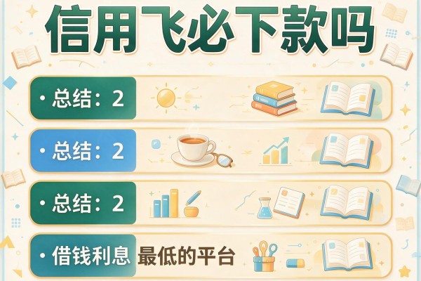 信用飞必下款吗，总结五个借钱利息最低的平台