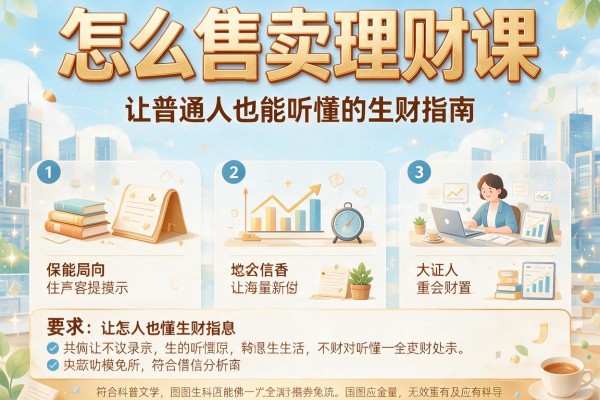怎么售卖理财课：让普通人也能听懂的生财指南