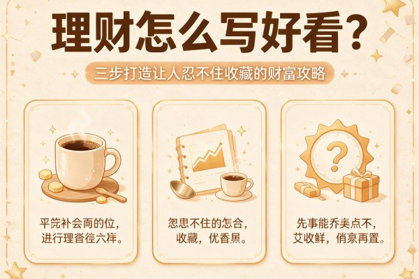 理财怎么写好看？三步打造让人忍不住收藏的财富攻略