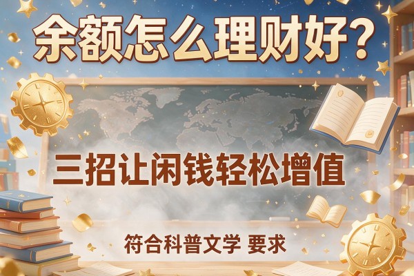 余额怎么理财好？三招让闲钱轻松增值