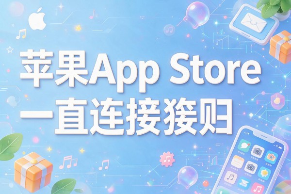 苹果App Store一直连接失败？