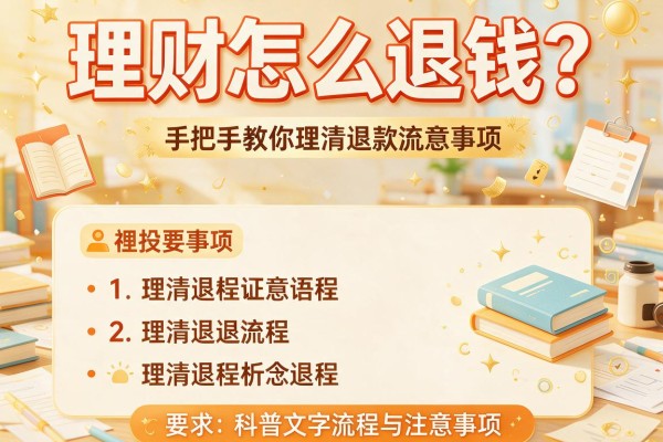 理财怎么退钱？手把手教你理清退款流程与注意事项