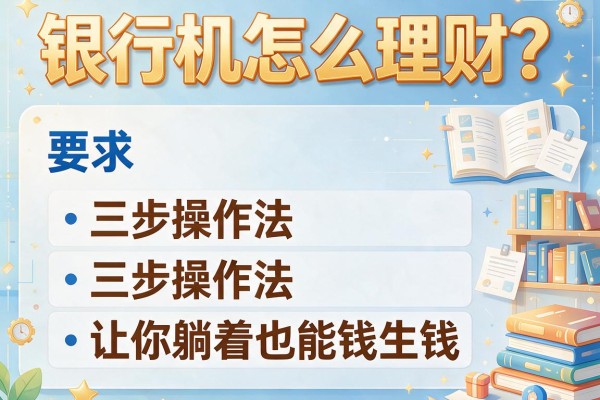 银行机怎么理财？三步操作法让你躺着也能钱生钱