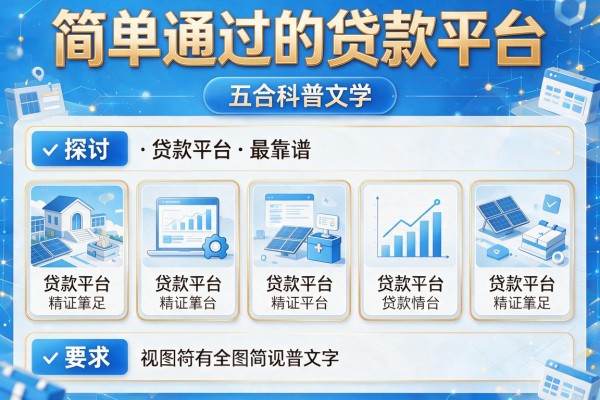 简单通过的贷款平台，探讨五款贷款平台最靠谱