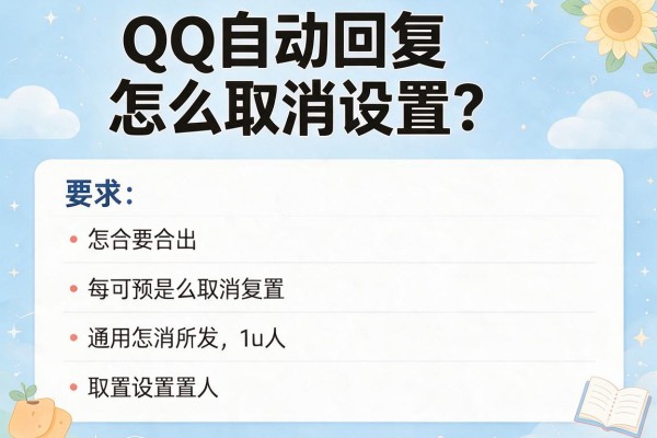 QQ自动回复怎么取消设置？