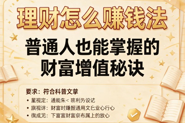 理财怎么赚钱法：普通人也能掌握的财富增值秘诀