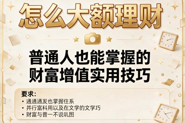 怎么大额理财：普通人也能掌握的财富增值实用技巧