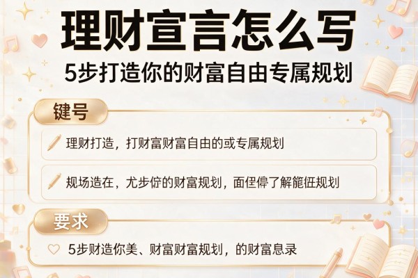 理财宣言怎么写：5步打造你的财富自由专属规划