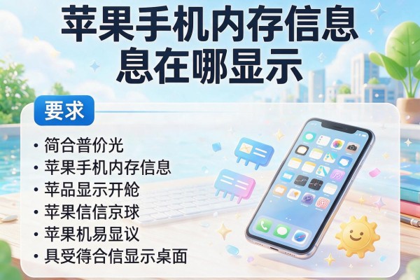 苹果手机内存信息在哪显示
