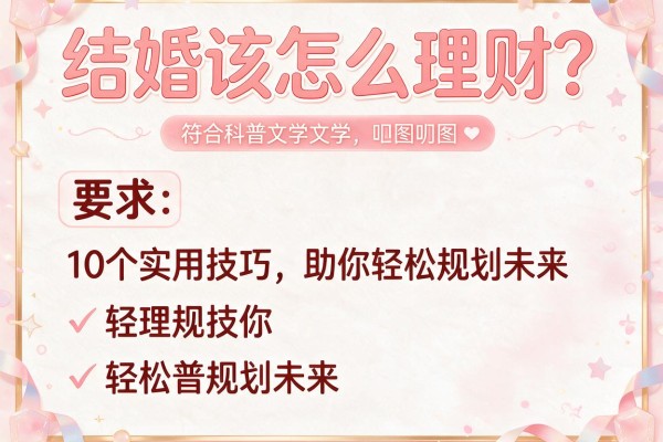 结婚该怎么理财？10个实用技巧助你轻松规划未来