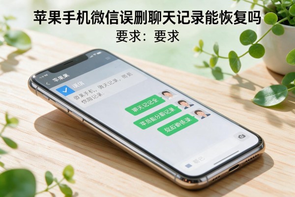 苹果手机微信误删聊天记录能恢复吗