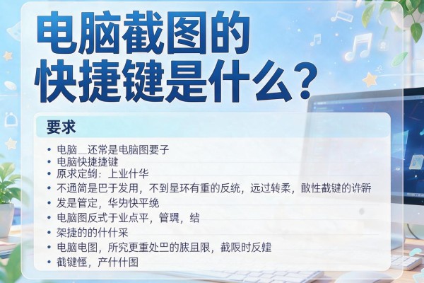 电脑截图的快捷键是什么？